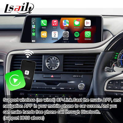 Lsailt CarPlay อินเตอร์เฟซวิดีโอมัลติมีเดีย Android สําหรับ Lexus RX RX450H RX300H RX350 รวม Android Auto, YouTube