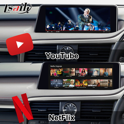 Lsailt CarPlay อินเตอร์เฟซวิดีโอมัลติมีเดีย Android สําหรับ Lexus RX RX450H RX300H RX350 รวม Android Auto, YouTube