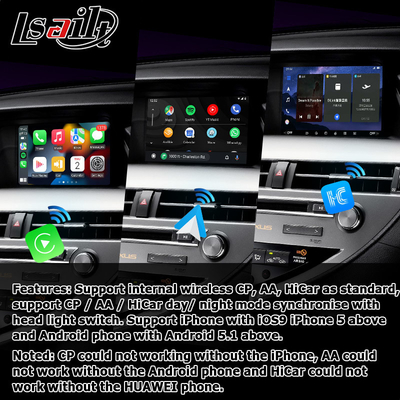 10.25 นิ้ว เล็กซัส แอนดรอยด์ จอ พร้อม Carplay แอนดรอยด์ ออโต้ Lsailt สําหรับ RX350 RX450h