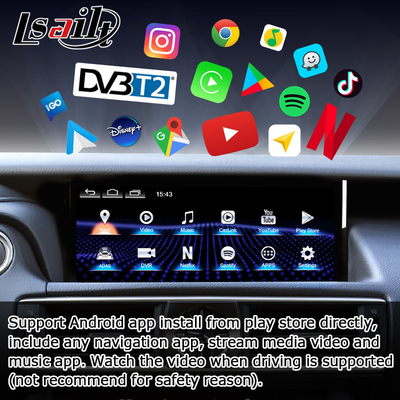 10.25 นิ้ว แอนดรอยด์ 8+128 Carplay แอนดรอยด์ อัตโนมัติ อัพเกรดจอ HDMI สําหรับเล็กซัส IS200t IS350 IS300