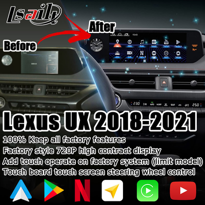 แอนดรอยด์ คาร์เพลย์ เล็กซัส ทัชสกรีนสําหรับ UX200 UX250h DSP ปรับ android auto