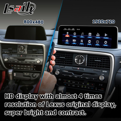 HD 12.3 นิ้ว ออนไลน์ อัพเกรดจอสําหรับ Lexus RX350 RX450h Lsailt Android Auto Carplay