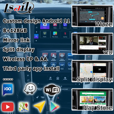 อินเตอร์เฟส GPS carplay อินเตอร์เฟสกล่องการนําทาง Android 11 8+128GB สําหรับ Infiniti Q50 / Q60