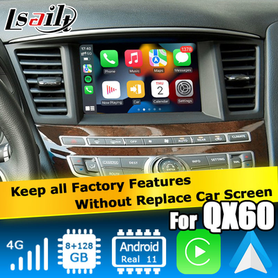 อินฟินิตี้ QX60 GPS แอนดรอยด์ ออโต้ คาร์เพลย์ ระบบนําทาง มัลติมีเดีย อินเตอร์เฟซ แอนดรอยด์ 11 8+128GB