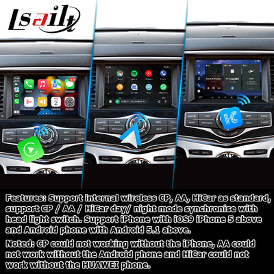 Carplay แอนดรอยด์ ออโต้ มัลติมีเดีย อินเตอร์เฟซ กล่องวิดีโอ อินฟินิตี้ QX80 2018