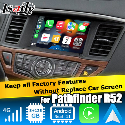 Nissan Pathfinder Andorid 11 Carplay แอนดรอยด์ ออโต้ ระบบการนําทางออนไลน์ การนําทางออนไลน์