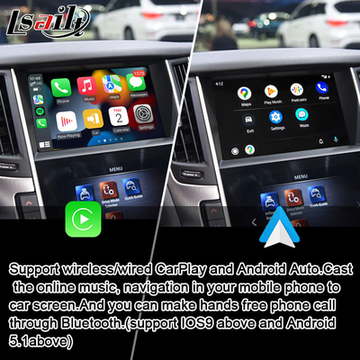 Lsailt แอนดรอยด์ อินโฟเทนเทนเม้นท์โมดูลสําหรับอินฟินิตี้ Q50 Q60 2014-2020 อินเตอร์เฟซ CarPlay, Android Navigation Box
