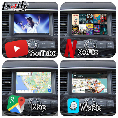 Lsailt 8G อินเตอร์เฟซมัลติมีเดีย Android สําหรับ Nissan Patrol 2020-2023 แผนที่ Google, CarPlay, Android Navigation Box, YouTube