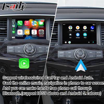 Lsailt 8G อินเตอร์เฟซมัลติมีเดีย Android สําหรับ Nissan Patrol 2020-2023 แผนที่ Google, CarPlay, Android Navigation Box, YouTube