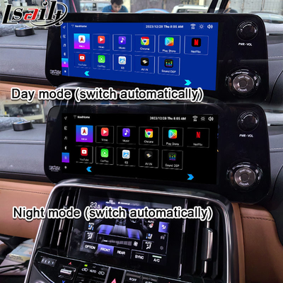 Lsailt Qualcomm Android Video Interface สําหรับ Lexus LX600 LX500d RX ES NX 2021- รองรับยูทูป, เน็ตฟลิกซ์, คาร์เพลย์ไร้สาย