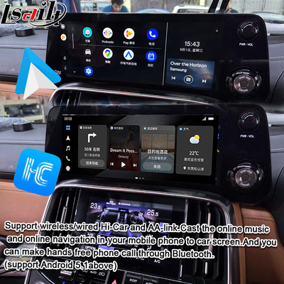 Lsailt Qualcomm Android Video Interface สําหรับ Lexus LX600 LX500d RX ES NX 2021- รองรับยูทูป, เน็ตฟลิกซ์, คาร์เพลย์ไร้สาย