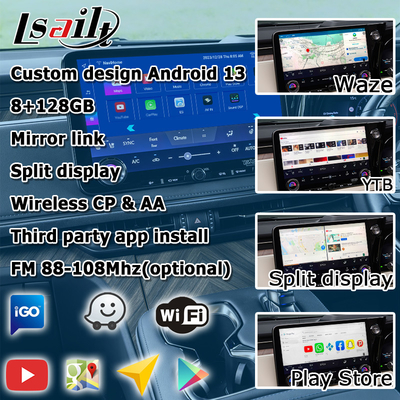 Android 13 8+128 อินเตอร์เฟซมัลติมีเดีย Android สําหรับ Lexus LM LM350h 2023