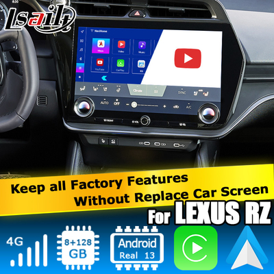Lexus RZ แอนดรอยด์ 13 อินเตอร์เฟซมัลติมีเดีย 8+128GB Qualcomm Octa core carplay แอนดรอยด์ออโต้