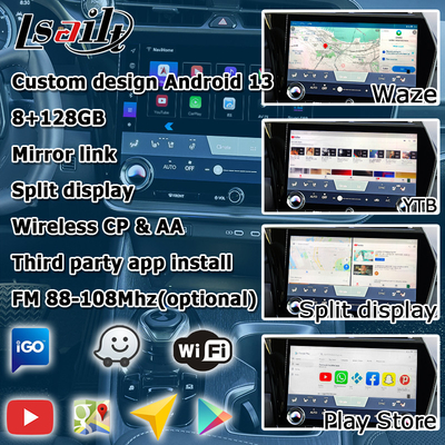 Lexus RZ แอนดรอยด์ 13 อินเตอร์เฟซมัลติมีเดีย 8+128GB Qualcomm Octa core carplay แอนดรอยด์ออโต้