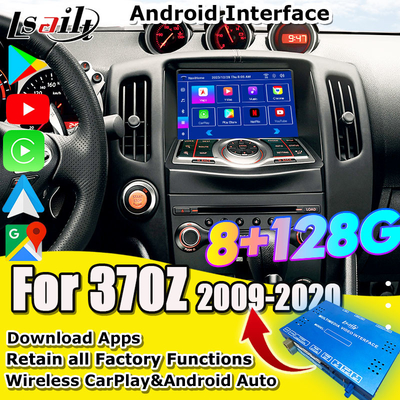 HDMI 8G อินทรอยด์ มัลติมีเดีย อินเตอร์เฟซกับ CarPlay, YouTube, Google Play, NetFlix สําหรับ Nissan Patrol 370Z Quest, แอนดรอยด์ 13
