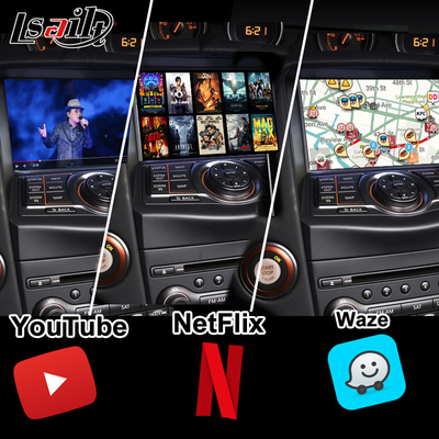 HDMI 8G อินทรอยด์ มัลติมีเดีย อินเตอร์เฟซกับ CarPlay, YouTube, Google Play, NetFlix สําหรับ Nissan Patrol 370Z Quest, แอนดรอยด์ 13