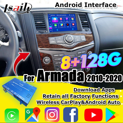 Lsailt 8G Smart Infotainment Module สําหรับ Nissan Armada Patrol Support Headrest Screen เครื่องเล่นรถไร้สาย NetFlix