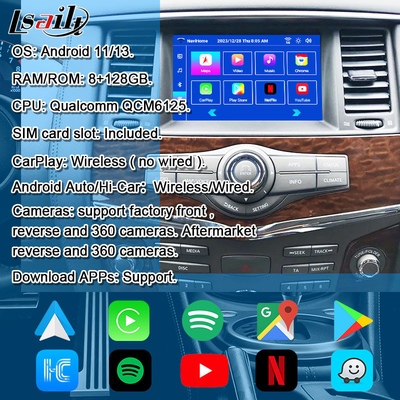 Lsailt 8G Smart Infotainment Module สําหรับ Nissan Armada Patrol Support Headrest Screen เครื่องเล่นรถไร้สาย NetFlix