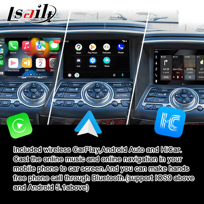 อินเตอร์เฟซมัลติมีเดียของนิซาน สําหรับ 370GT, Skyline, Infiniti G37, Q40, Q60 รองรับ YouTube, CarPlay, Headrest Screen