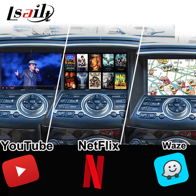 อินเตอร์เฟซมัลติมีเดียของนิซาน สําหรับ 370GT, Skyline, Infiniti G37, Q40, Q60 รองรับ YouTube, CarPlay, Headrest Screen