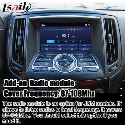 อินเตอร์เฟซมัลติมีเดียของนิซาน สําหรับ 370GT, Skyline, Infiniti G37, Q40, Q60 รองรับ YouTube, CarPlay, Headrest Screen