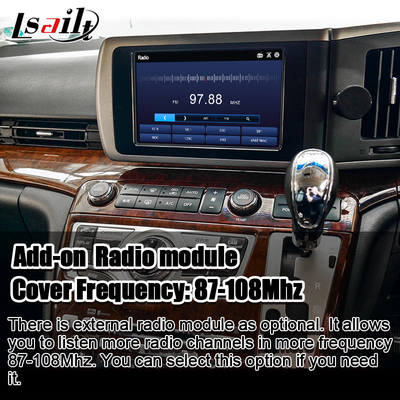 Lsailt 8G Android Smart Infotainment Module สําหรับ Nissan Elgrand E51 ซีรีส์ 3 สนับสนุน CarPlay, YouTube, หน้าจอรองหัว