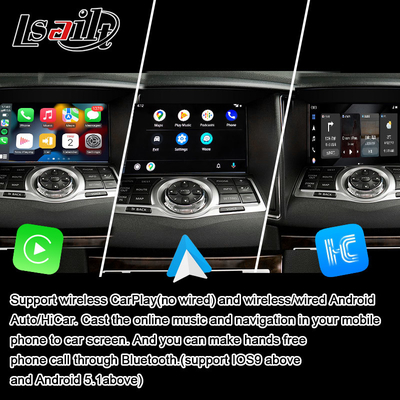 Lsailt 8G CarPlay& Android Video Interface สําหรับ Nissan Maxima 09-15 Infiniti G37 กับ Google, YouTube, NetFlix