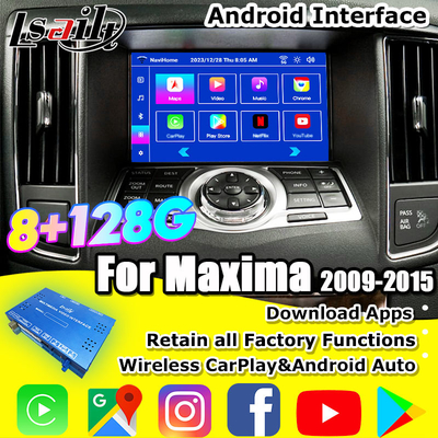 Lsailt 8G CarPlay& Android Video Interface สําหรับ Nissan Maxima 09-15 Infiniti G37 กับ Google, YouTube, NetFlix