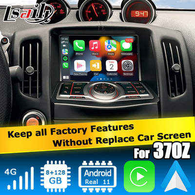 Nissan 370z Z34 Carplay อินเตอร์เฟซการเล่นรถออนไลน์ Android Box 8+128 Android 13 การปรับปรุง OEM