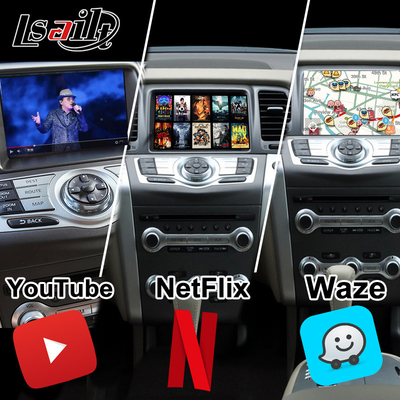 Lsailt 8G CarPlay / Android Multimedia Interface สําหรับ Nissan Murano, Quest, Patrol Infiniti QX พร้อม NetFlix, แผนที่ Google