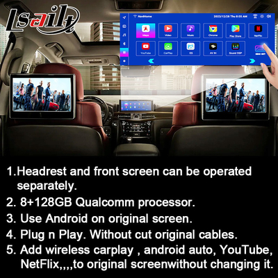 Nissan Multimedia Interface 8G Android 13 อินโฟเทนเทนเมนท์ อินเตอร์เฟซสําหรับ Pathfinder R52 2013-2020 Armada Patrol พร้อม CarPlay