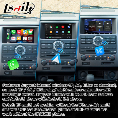 Nissan Armada TA60 สไตล์โรงงาน อินเตอร์เฟซวิดีโอมัลติมีเดีย Android รองรับการใช้งาน Carplay แอนดรอยด์ ออโต้ไร้สาย
