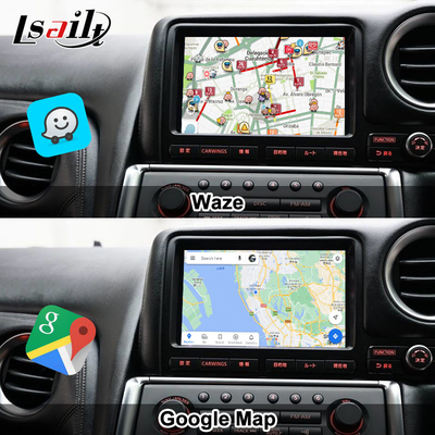 Lsailt Android Multimedia Interface สําหรับ GT-R GTR R35 2011-2016 อินเตอร์เฟสการเล่นรถไร้สาย รวม YouTube, GPS,8+128 GB
