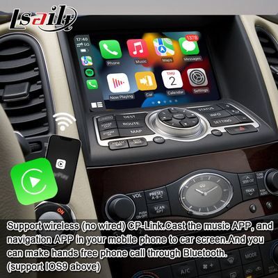 Lsailt 8G Android Infotainment Module สําหรับ Infiniti EX QX50 2008-2017 รวมการเล่น CarPlay แบบไร้สาย, YouTube, NetFlix