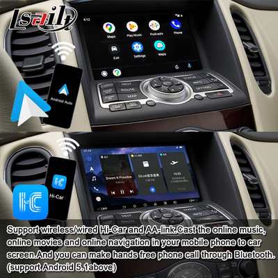 Lsailt 8G Android Infotainment Module สําหรับ Infiniti EX QX50 2008-2017 รวมการเล่น CarPlay แบบไร้สาย, YouTube, NetFlix