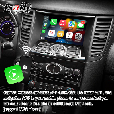 Lsailt 8G Android Multimedia Interface สําหรับ Infiniti QX70 FX35 FX37 2008-2017 รวมระบบ CarPlay แบบไร้สาย, Android Auto