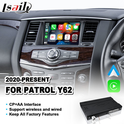 Carplay Android Auto Multimedia Interface สําหรับ 2020-2023 นิสสัน ปทุมพล Y62