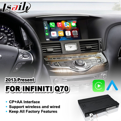 Lsailt Wireless Carplay Android Auto Interface สําหรับปี 2013-2019 อินฟินิตี้ Q70