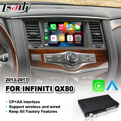 Lsailt แอนดรอยด์ไร้สาย อัตโนมัติ Carplay Interface สําหรับ Infiniti QX80 2013-2017