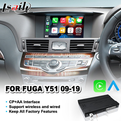 Android Auto OEM Integration Video Interface Carplay สําหรับ Nissan Fuga Y51 ปี 2009-2019