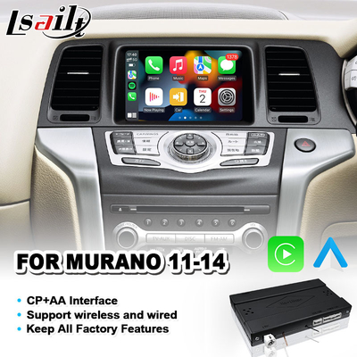 เครื่อง Carplay แบบไร้สาย OEM Integration Android Auto Video Interface สําหรับ Nissan Murano Z51 2011-2014