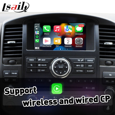อินเตอร์เฟซการเล่น Carplay แบบไร้สาย Android Auto Integration สําหรับ Nissan Pathfinder R51 Navara D40 2008-2013