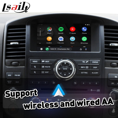 อินเตอร์เฟซการเล่น Carplay แบบไร้สาย Android Auto Integration สําหรับ Nissan Pathfinder R51 Navara D40 2008-2013