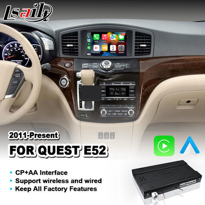 Android Auto CP AA Video Carplay Interface สําหรับปี 2011-2022 นิสสัน คิวสต์ E52