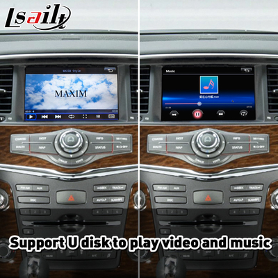 อินเตอร์เฟซ Carplay Android Auto แบบไร้สายสําหรับ 2011-2017 นิสสัน Patrol Y62