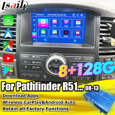Lsailt OEM Integration Android Multimedia Video Interface สําหรับ Pathfinder R51 Nissan Navara D40 CarPlay& Android Auto Retrofit การใช้งานในระบบออนไลน์