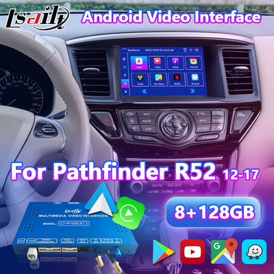 Lsailt Android Video Interface สำหรับ Nissan Pathfinder R52 พร้อม Wireless Carplay Android Auto