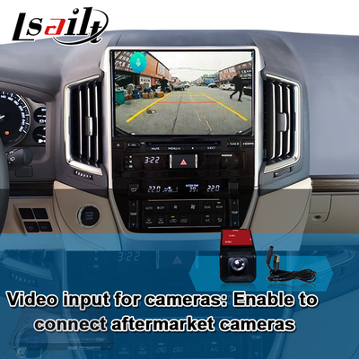 อินเตอร์เฟส CarPlay แบบไร้สายสําหรับ Toyota Land Cruiser 200 GX-R,VX-R 2018-2021 Fujitsu Head Unit With Android Auto, Linux System