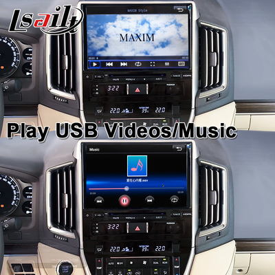 อินเตอร์เฟส CarPlay แบบไร้สายสําหรับ Toyota Land Cruiser 200 GX-R,VX-R 2018-2021 Fujitsu Head Unit With Android Auto, Linux System