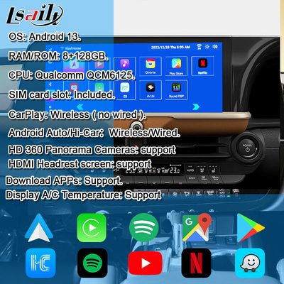 อินเตอร์เฟซมัลติมีเดีย Android 13 สําหรับ Toyota Crown 2023-2024 โมดูลข้อมูลบันเทิงนักกีฬา Royal Majesta OEM Retrofit